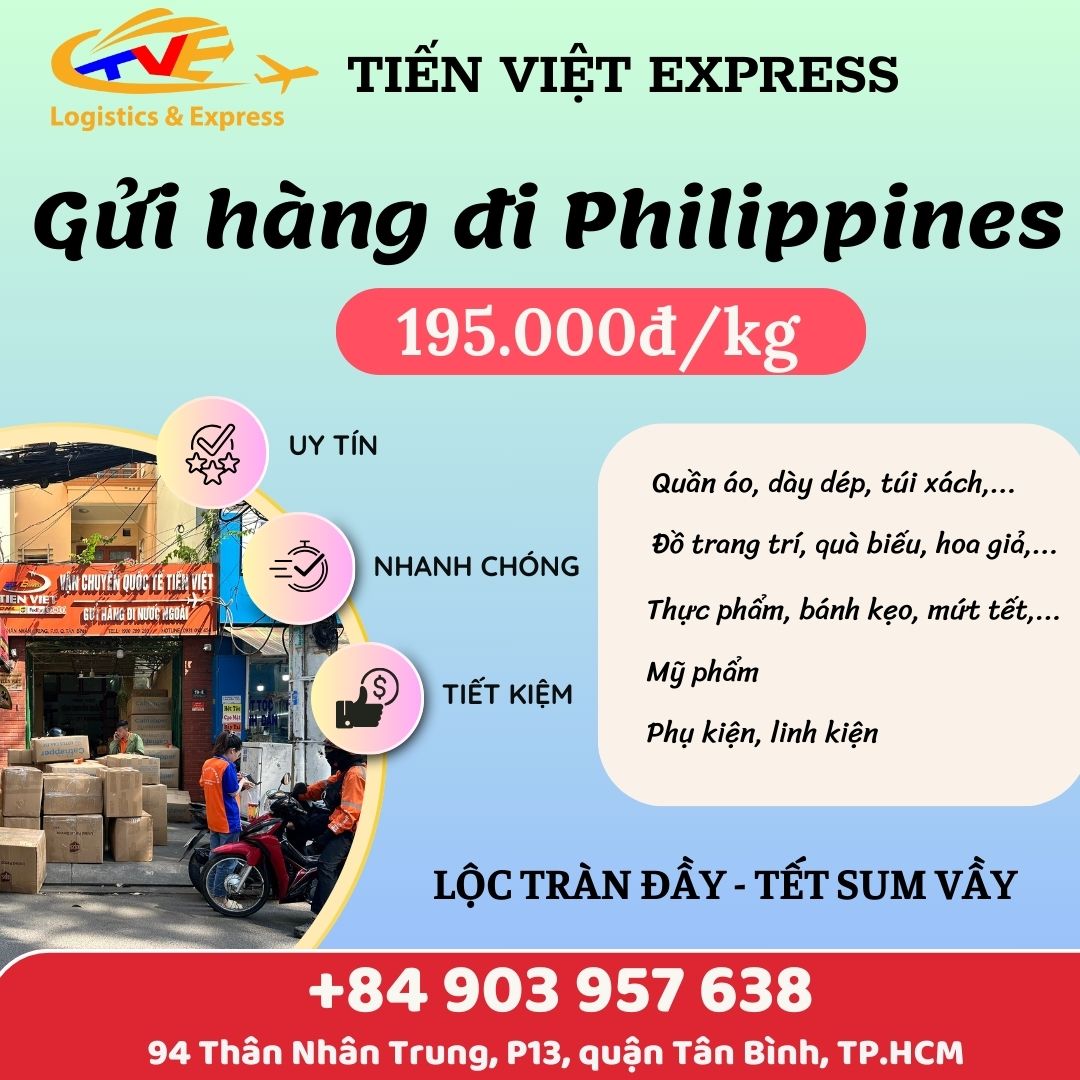Gửi hàng đi Philippines - Tiến Việt Express